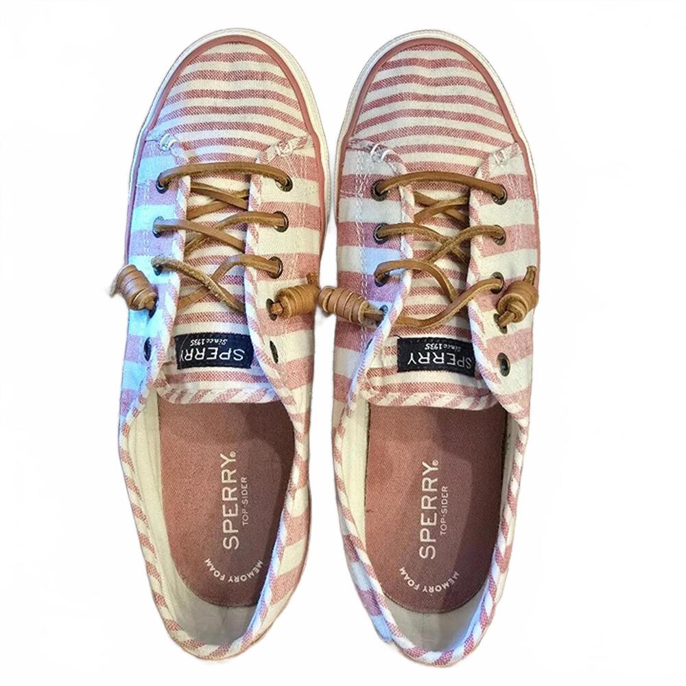Sperry Seacoast Striped Sneakers Size 9